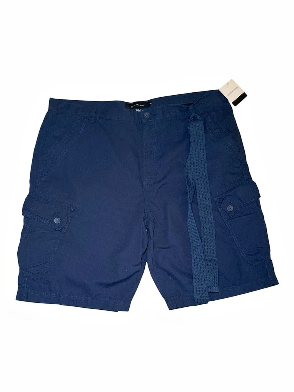 Calvin Klein Jeans Men's Cargo Shorts Cotton Blue Size 40 NWT
